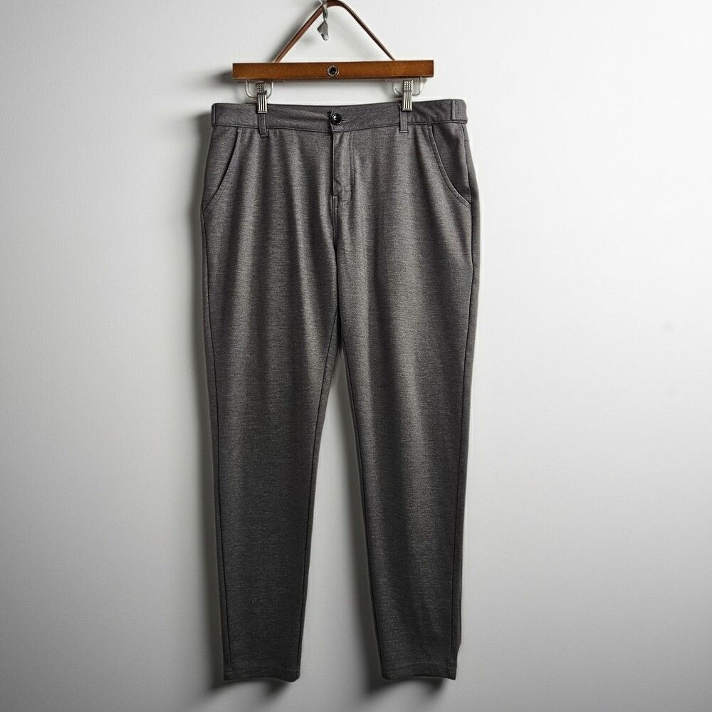 YoungLA 614 Dapper Dress Pants Gray Stretch Sz 36X28 Tapered